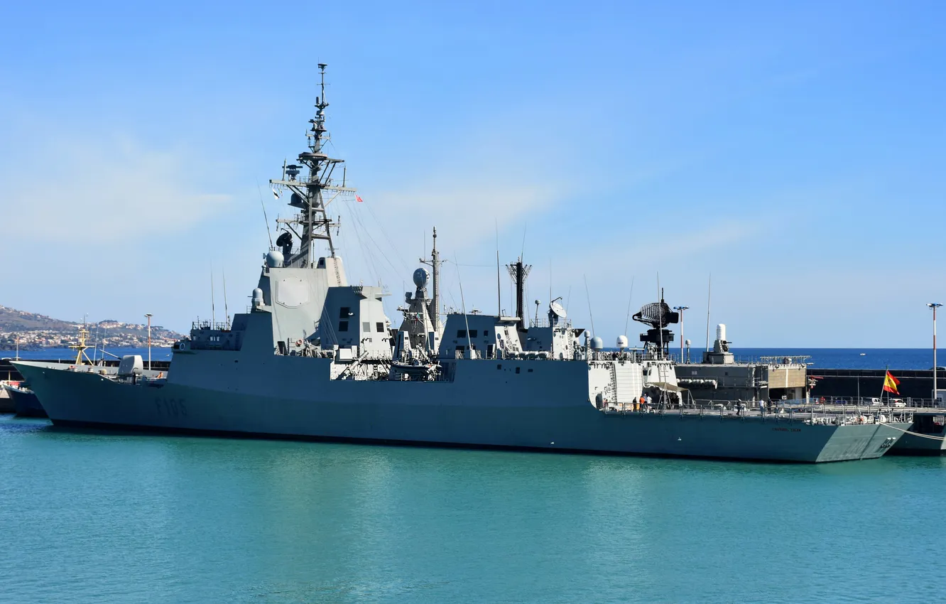 Фото обои эсминец, ВМС Испании, Cristobal Colon
