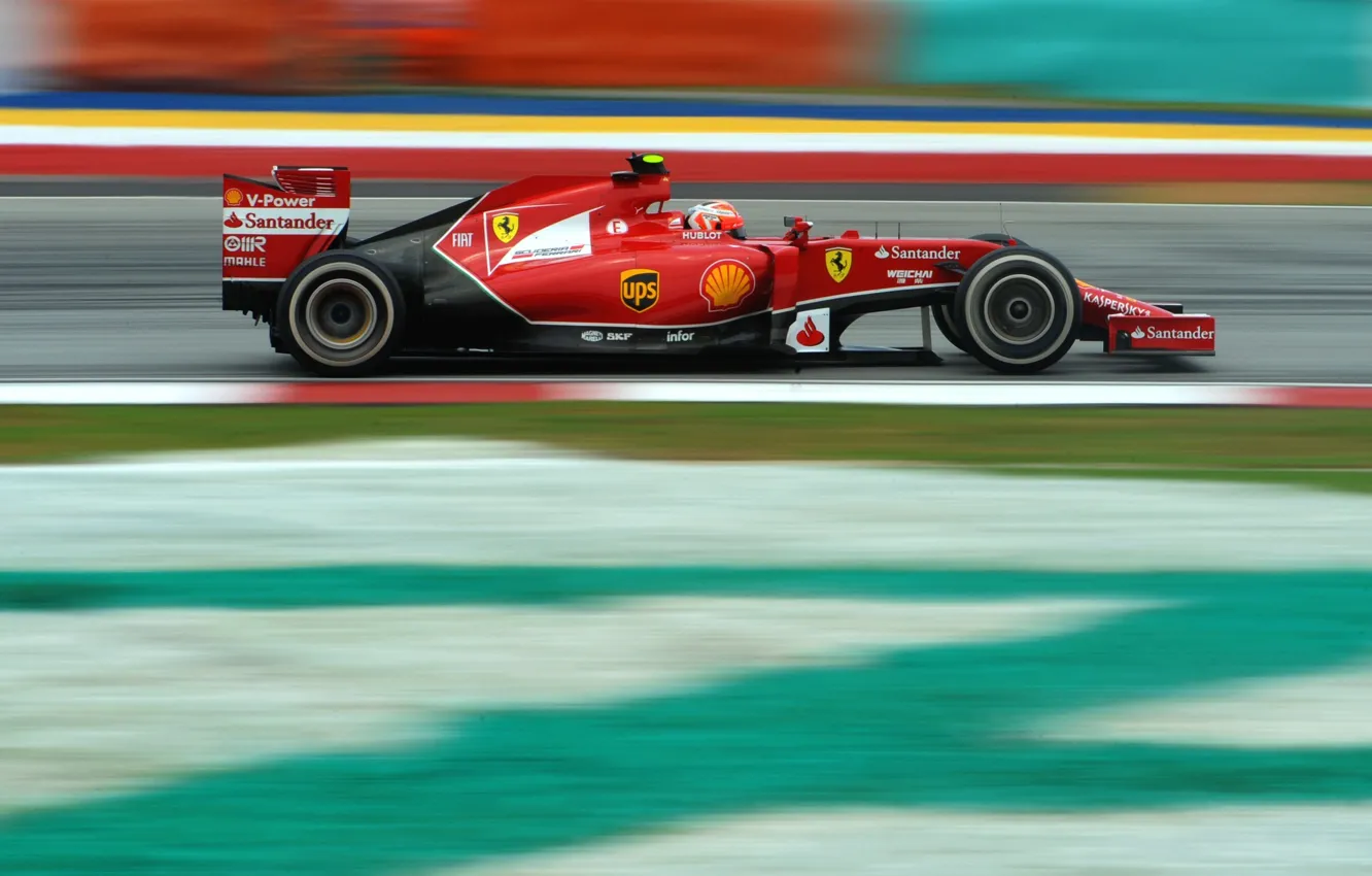 Фото обои Ferrari, Formula 1, Sepang, Malaysia, Kimi Räikkönen, F14T