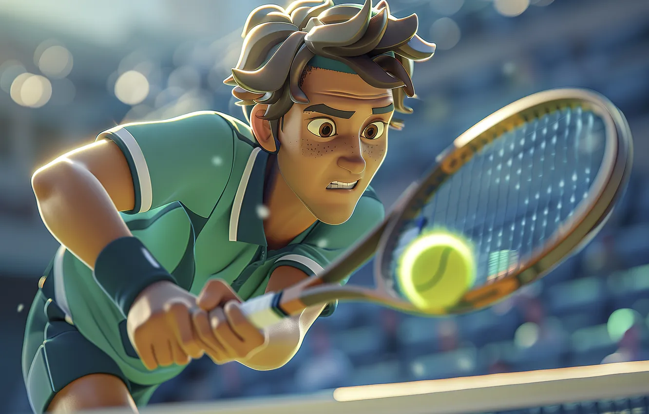 Фото обои art, tennis, sports