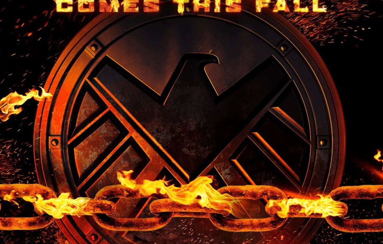 Фото обои demon, fire, flame, logo, Ghost Rider, spy, Marvel, eagle