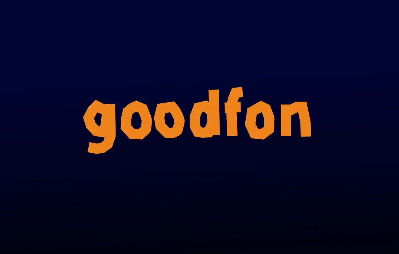 Фото обои желтый, логотип, goodfon, logo, гудфон