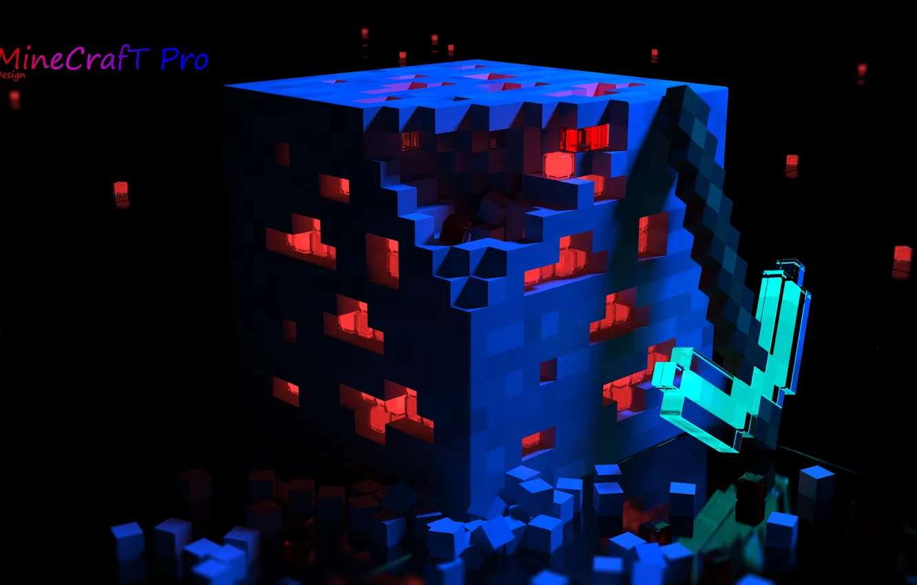 Фото обои minecraft, майнкрафт, redstone, Minecarft Design Pro