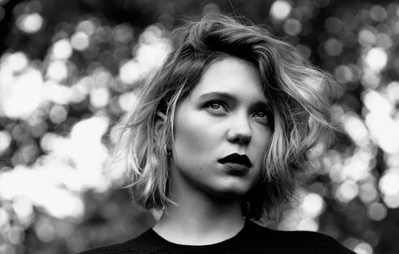 Фото обои взгляд, модель, актриса, фотосессия, hair, Lea Seydoux, Леа Сейду