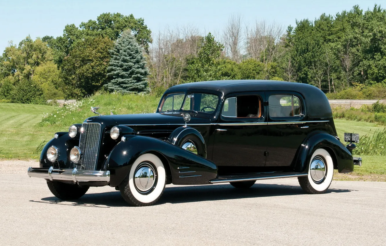 Фото обои Cadillac, ретро автомобили, 1937, Custom, by Fleetwood, retro cars, Cadillac V16 Series 90, Custom Imperial …