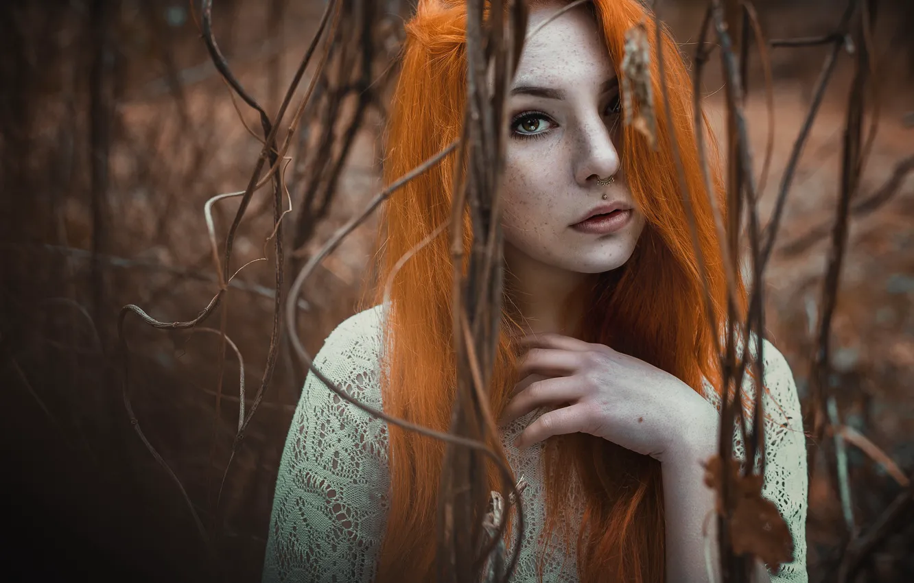 Фото обои девушка, портрет, Ronnaey