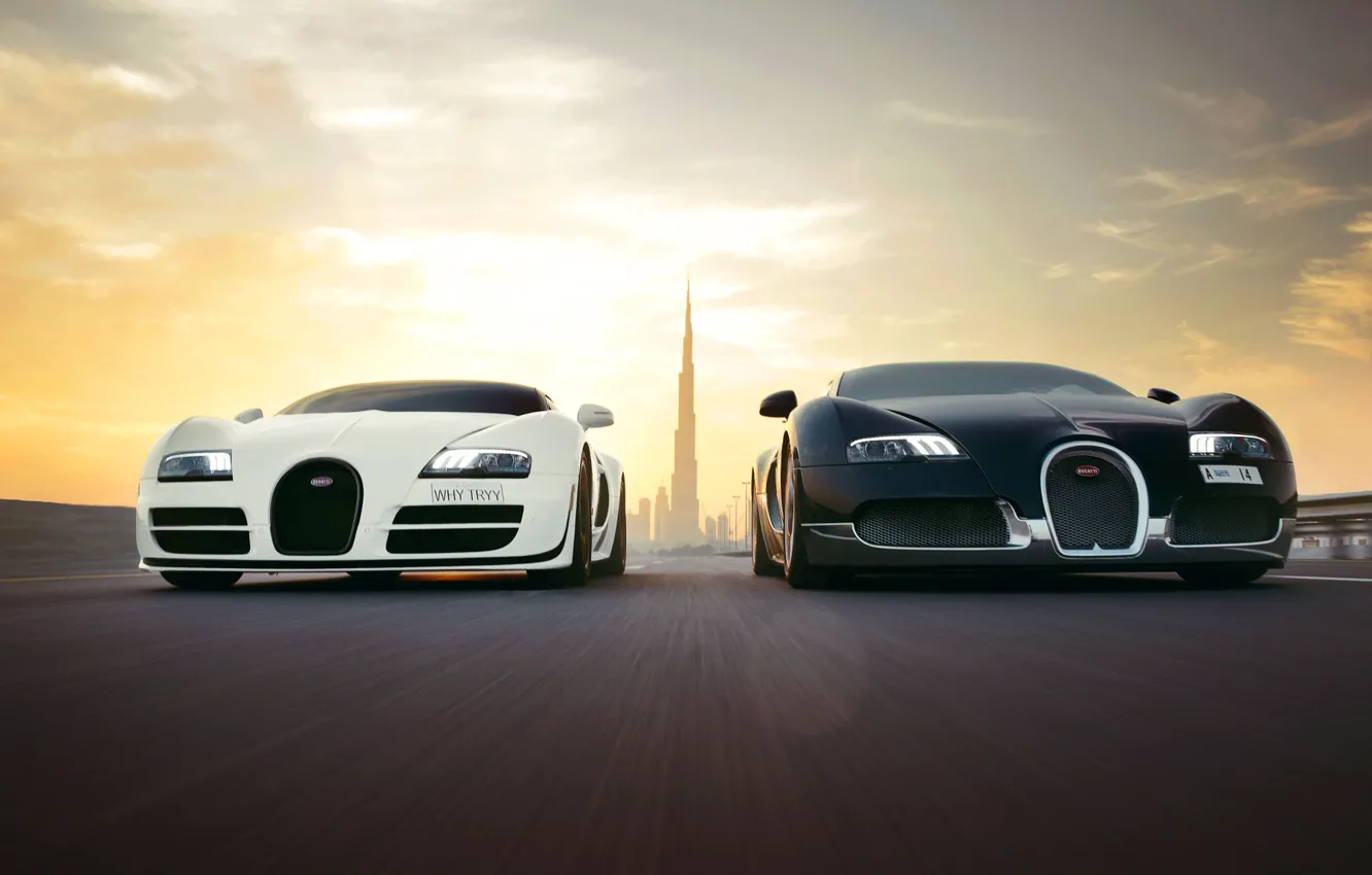 Фото обои veyron, bugatti, dubai, supersport