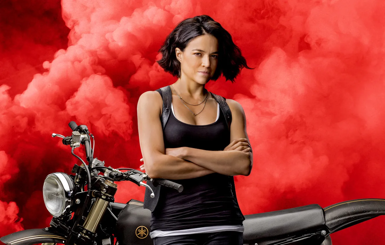 Фото обои Bike, Fast & Furious, Michelle Rodriguez, Movie, Letty Ortiz, Yamaha YZ450F