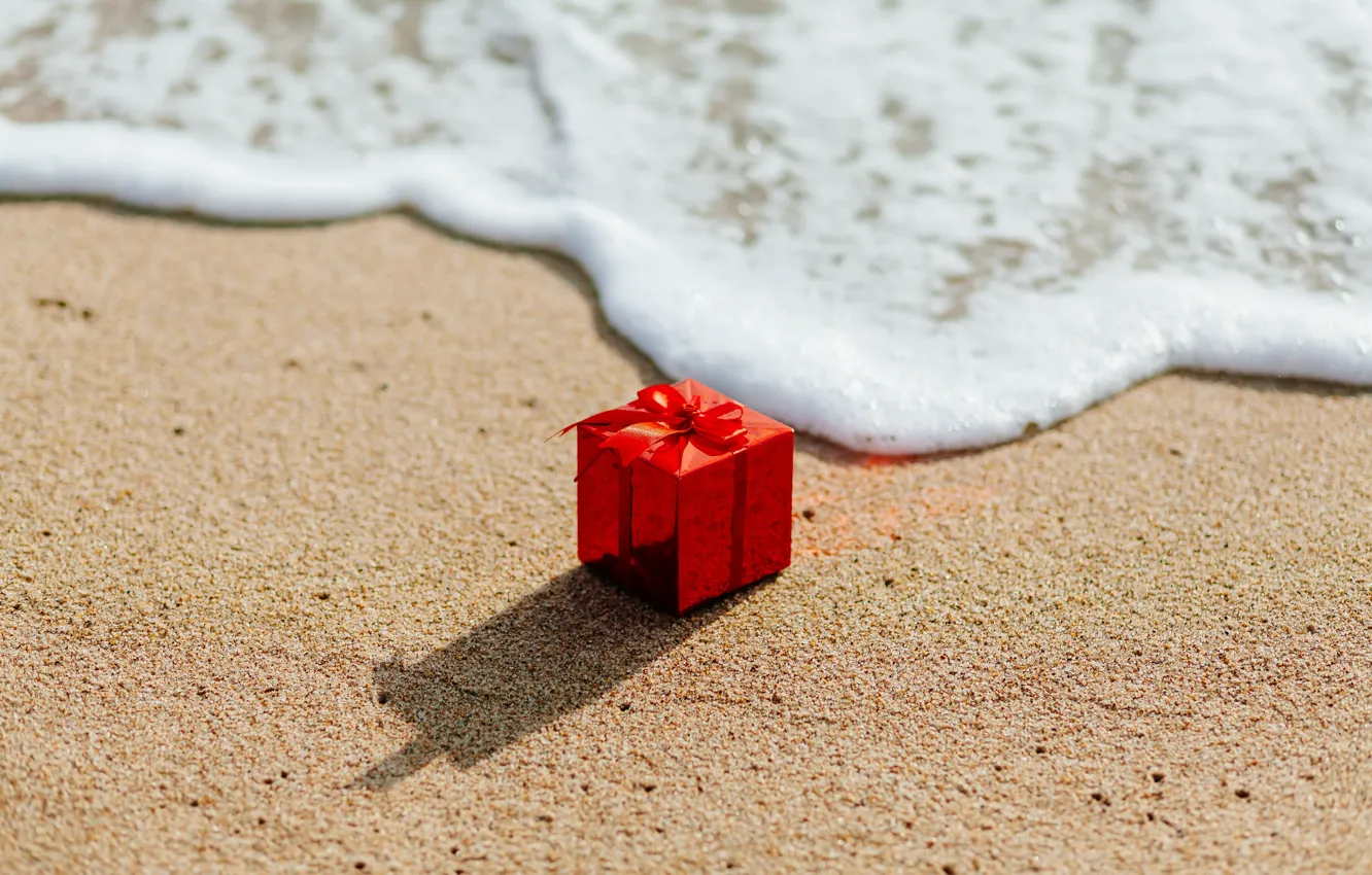 Фото обои песок, море, пляж, подарок, love, beach, sea, romantic