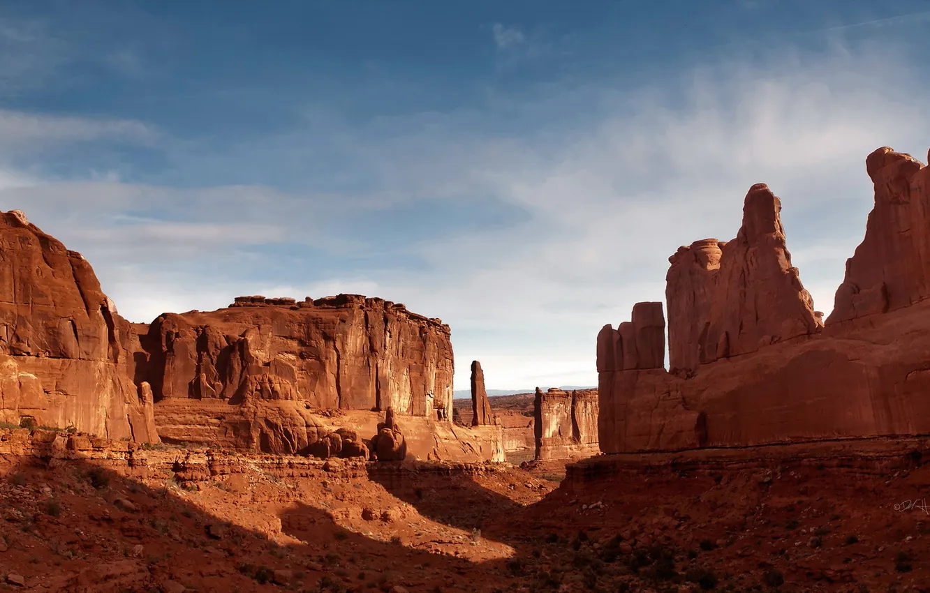 Фото обои пейзаж, Arches National Park, Park Avenue