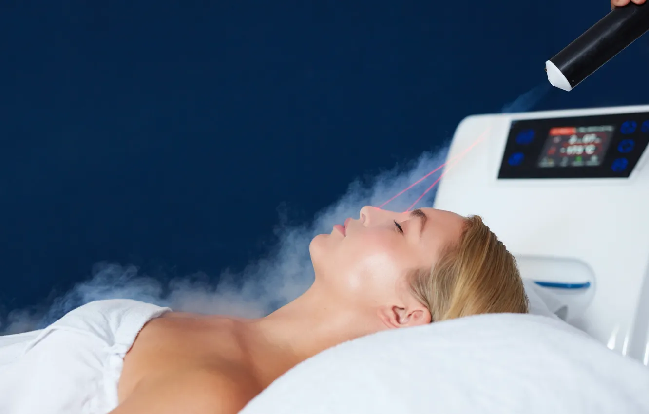 Фото обои woman, steam, spa, laser, Beauty treatment