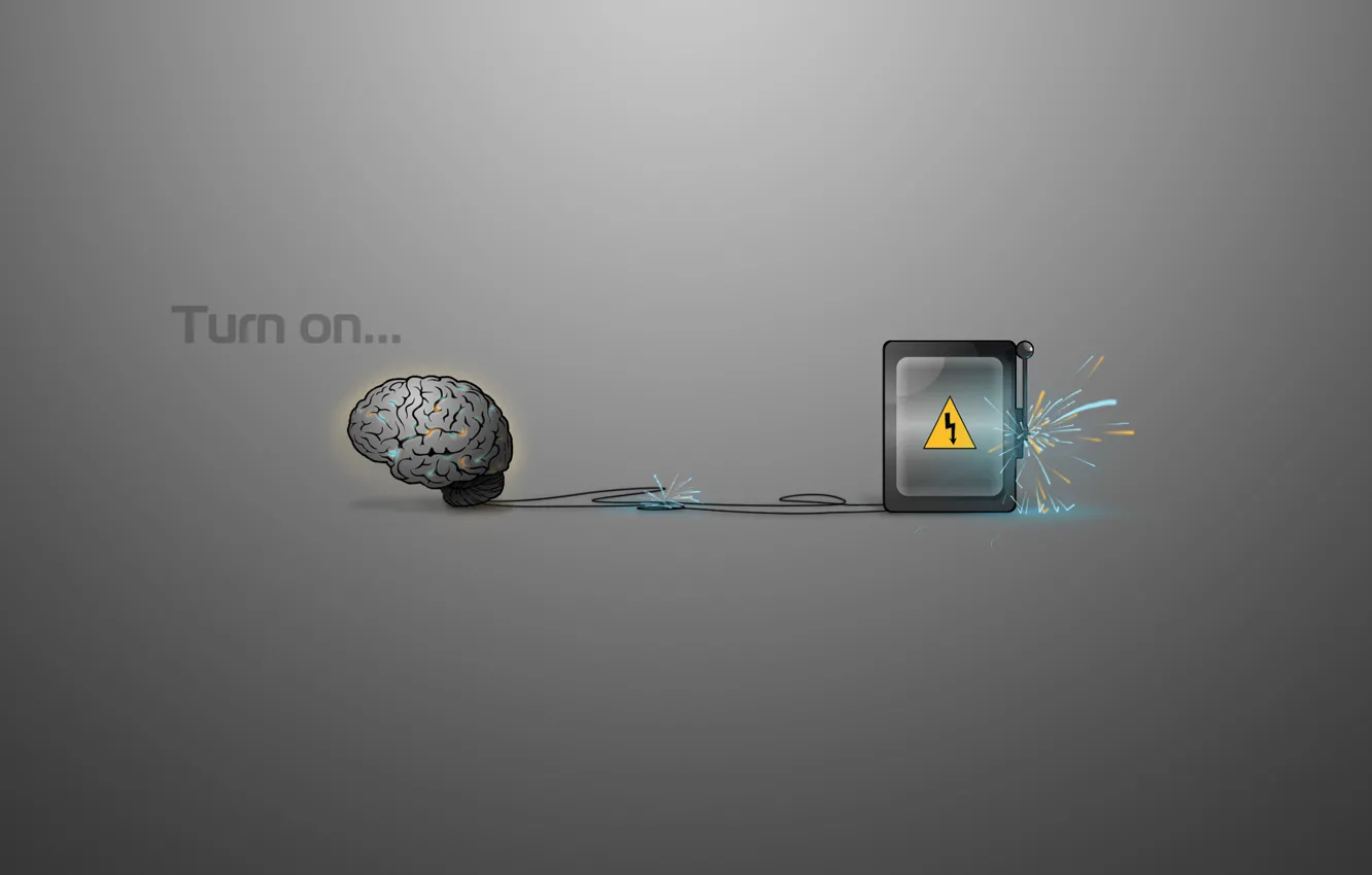 Фото обои искры, Мозг, электрический ток