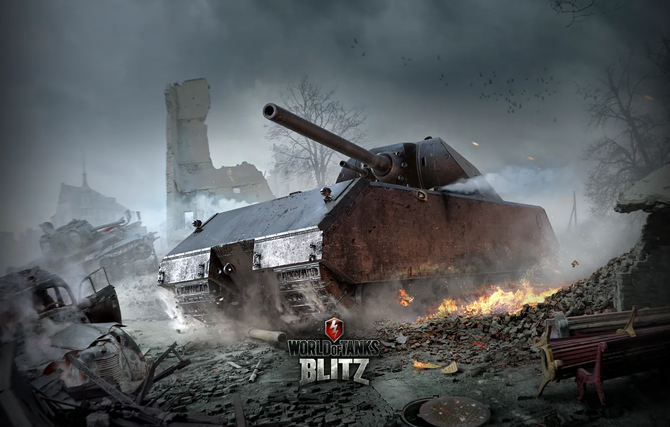 Фото обои World of Tanks, Мир Танков, Мышь, Maus, Wargaming Net, Тяжёлый Танк, WoTB, Blitz
