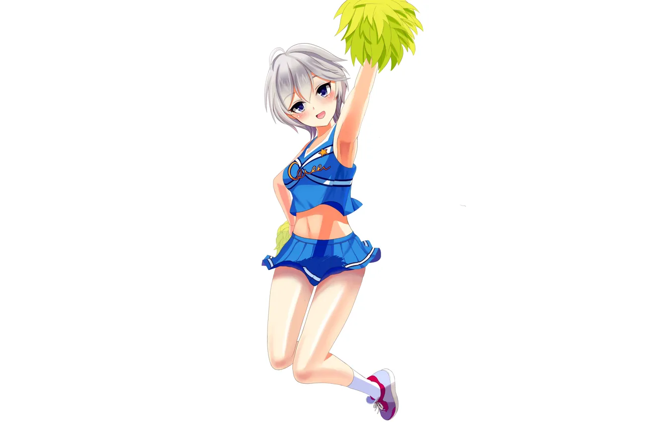 Фото обои girl, sexy, Anastasia, cleavage, boobs, anime, beautiful, short hair