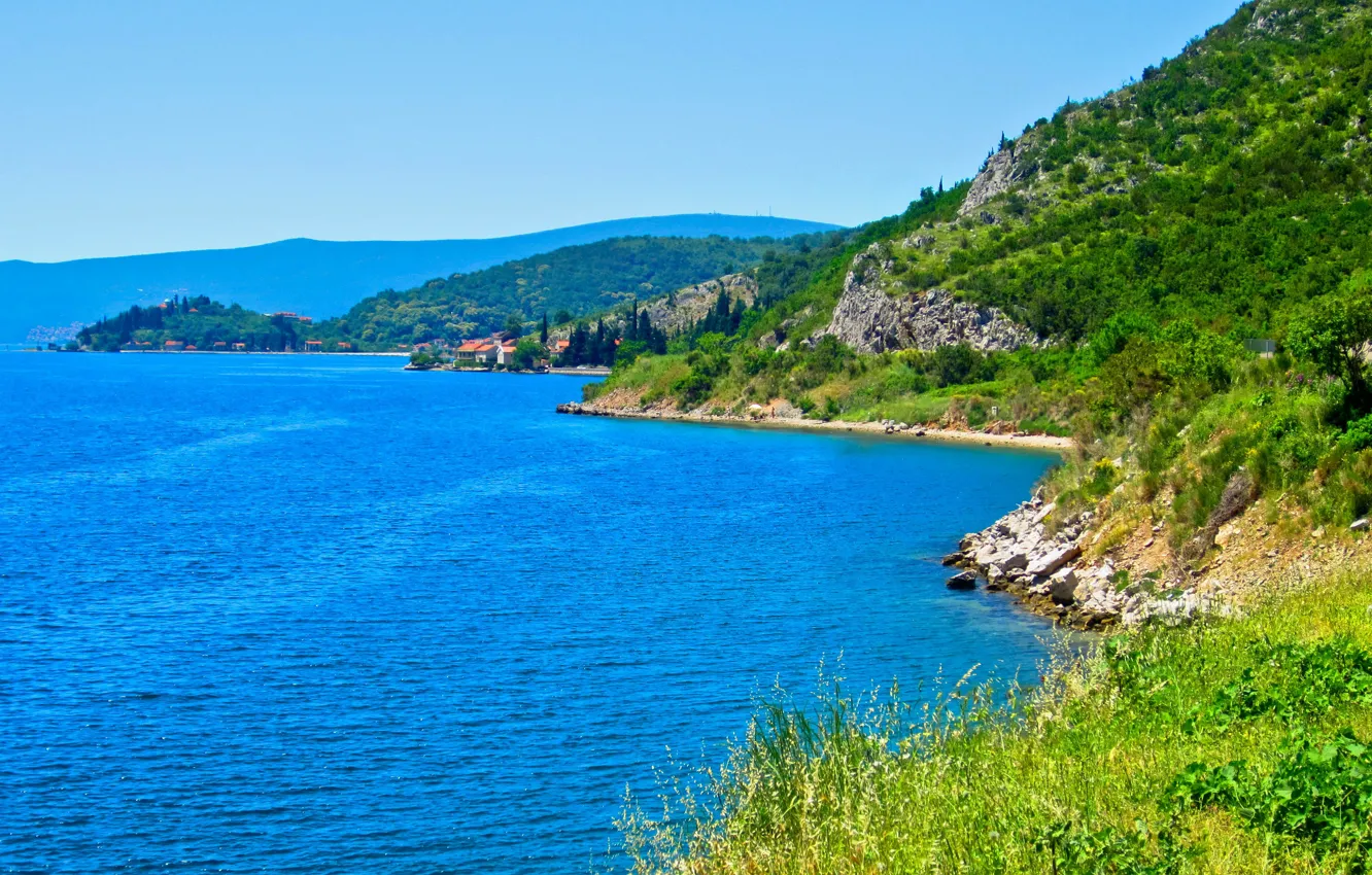 Фото обои море, побережье, Черногория, Ядран, Montenegro, Crna Gora