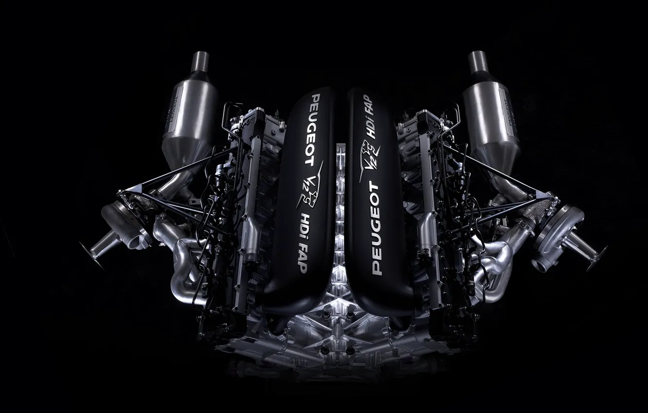 Фото обои двигатель, Peugeot, v12