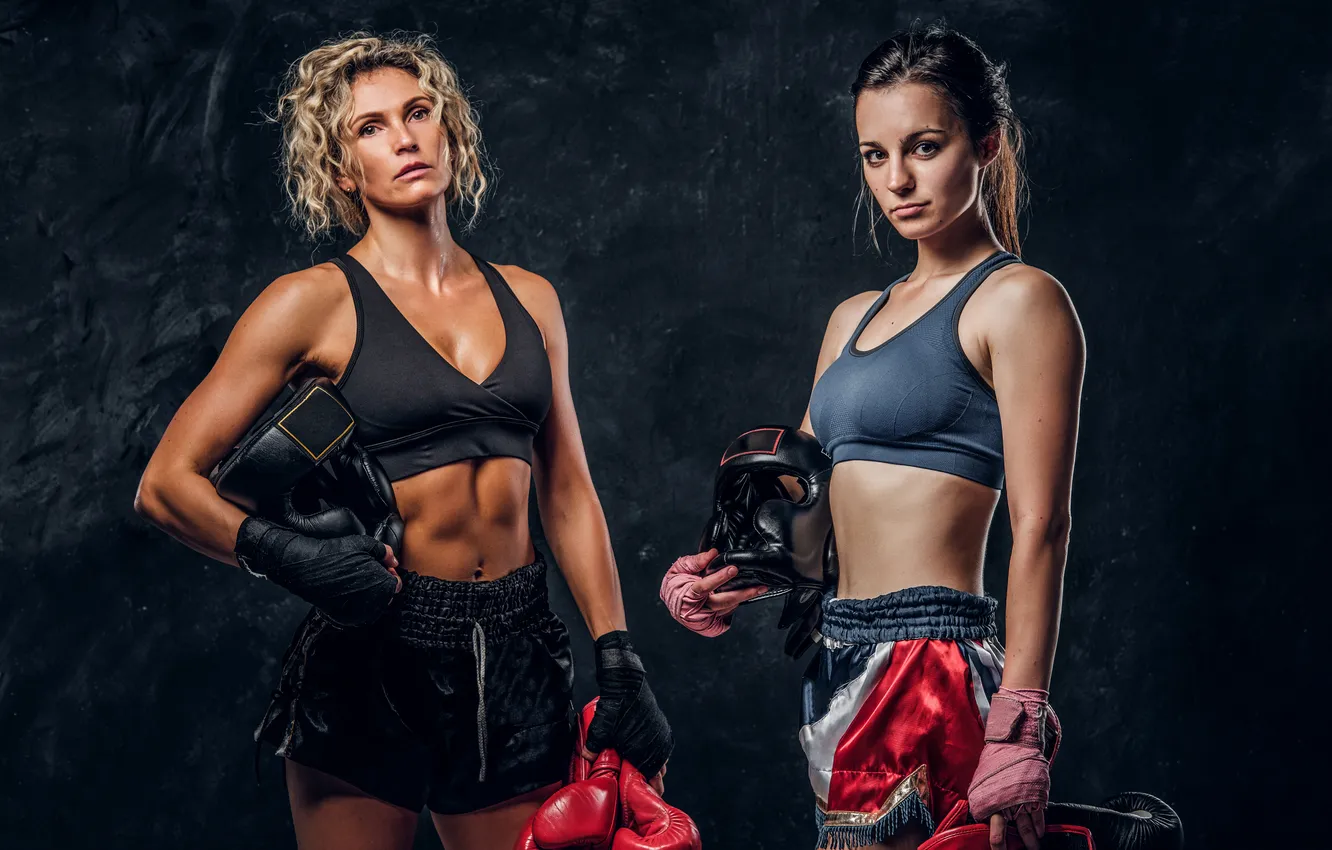 Фото обои young, boxing, student, experienced, trainer