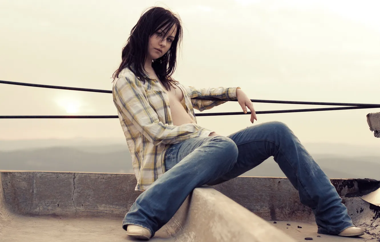 Фото обои девушка, поза, BET