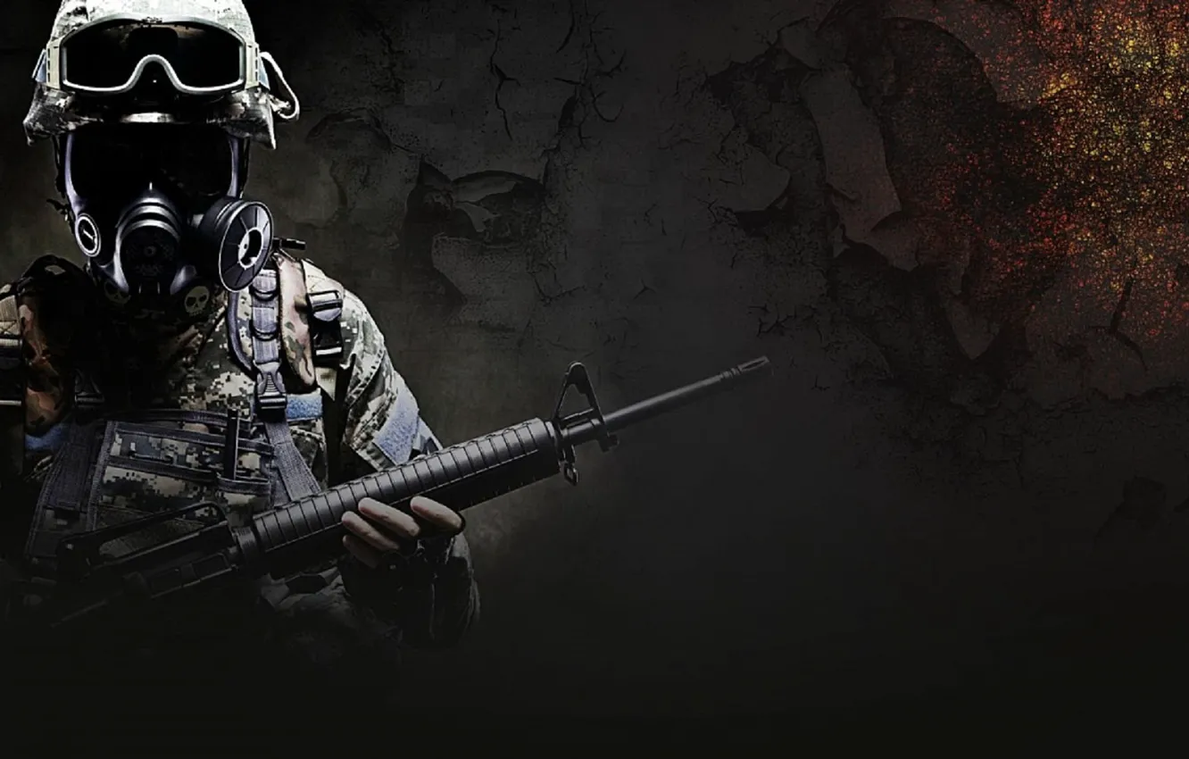 Фото обои оружие, спецназ, csgo