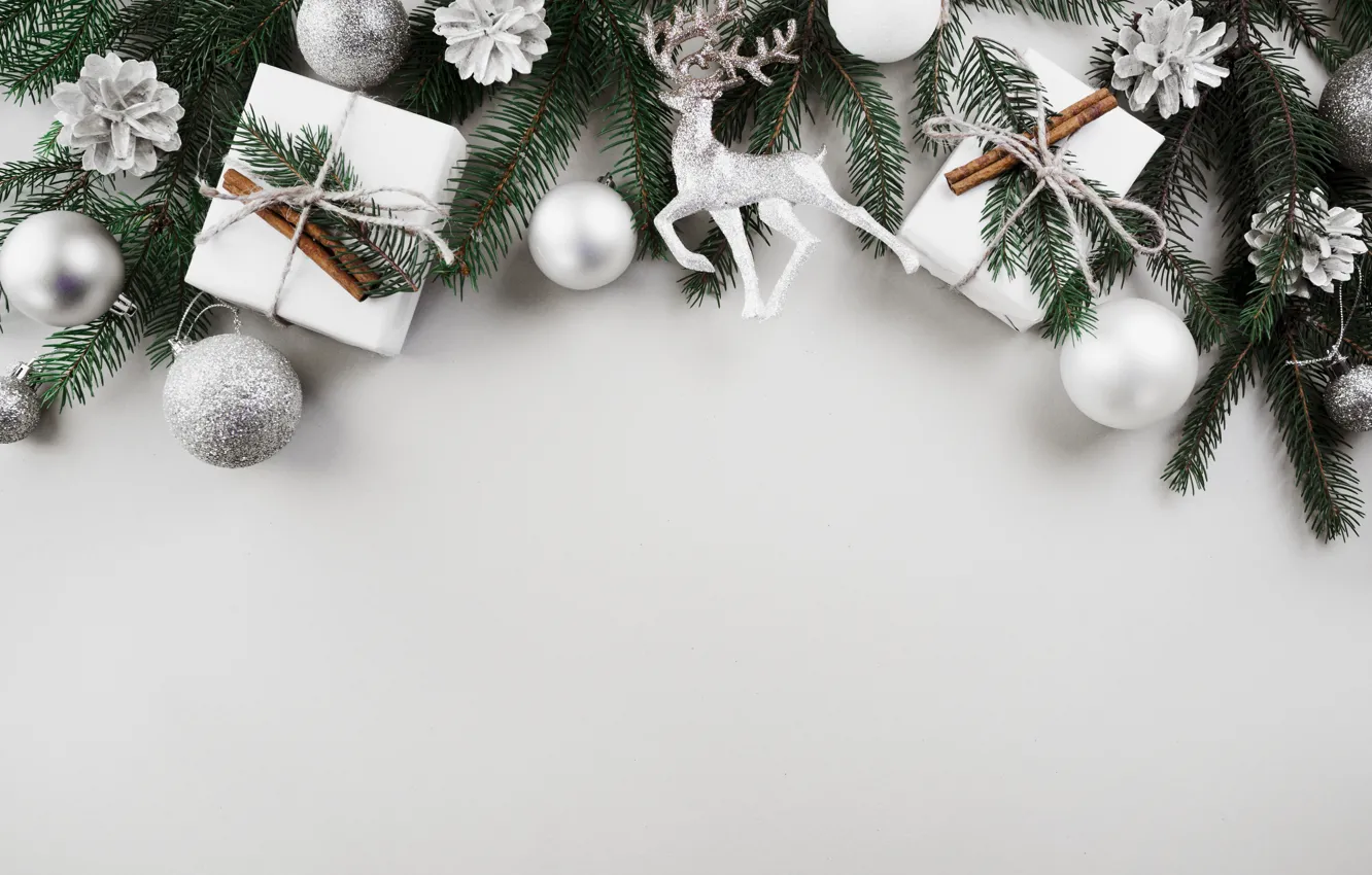 Фото обои подарок, шары, елка, новый год, Рождество, Christmas, balls, wood