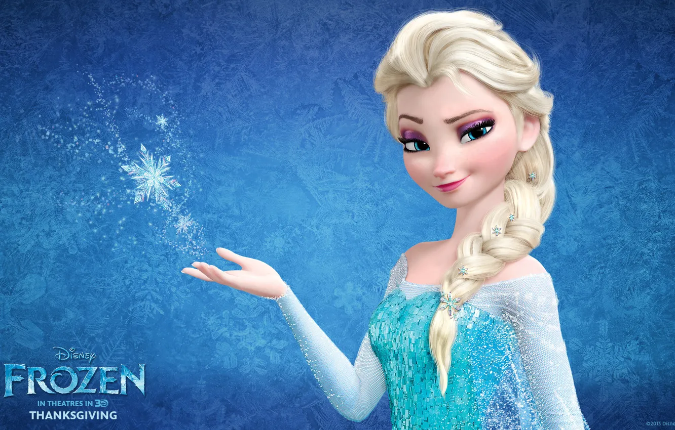 Фото обои Frozen, Walt Disney, 2013, Холодное Сердце, Animation Studios, Snow Queen Elsa