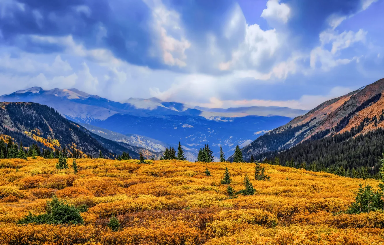 Фото обои облака, горы, Колорадо, Colorado