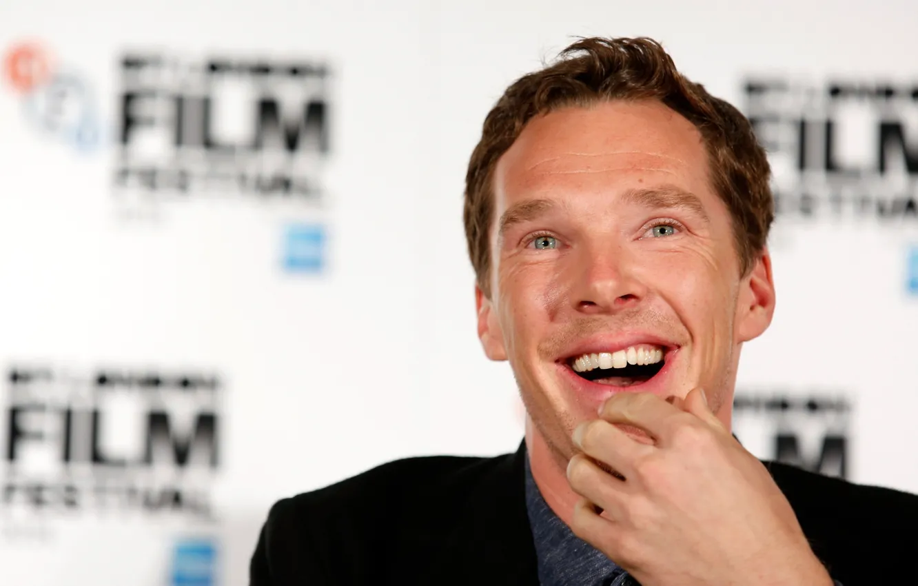 Фото обои взгляд, улыбка, смех, мужчина, Бенедикт Камбербэтч, Benedict Cumberbatch, Британский актёр