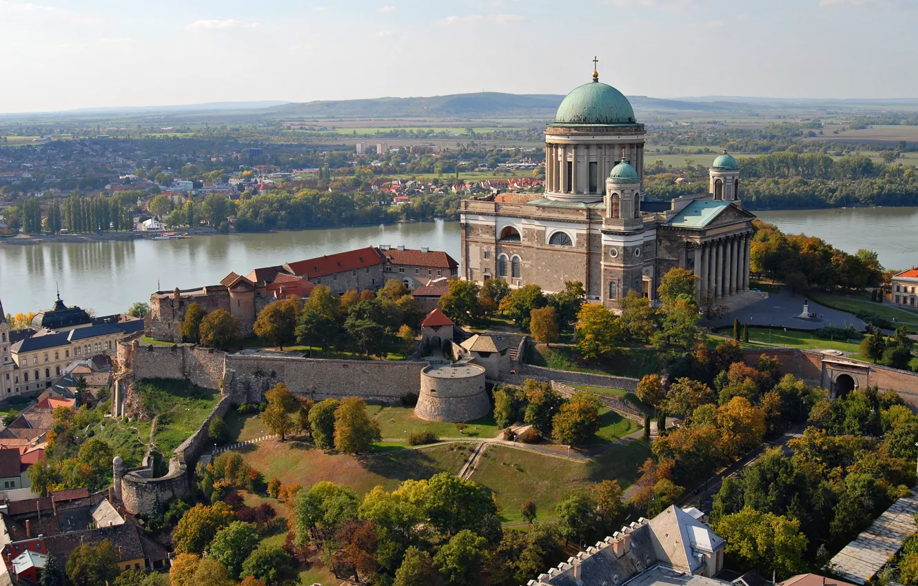 Фото обои город, Венгрия, Magyarország, Esztergom