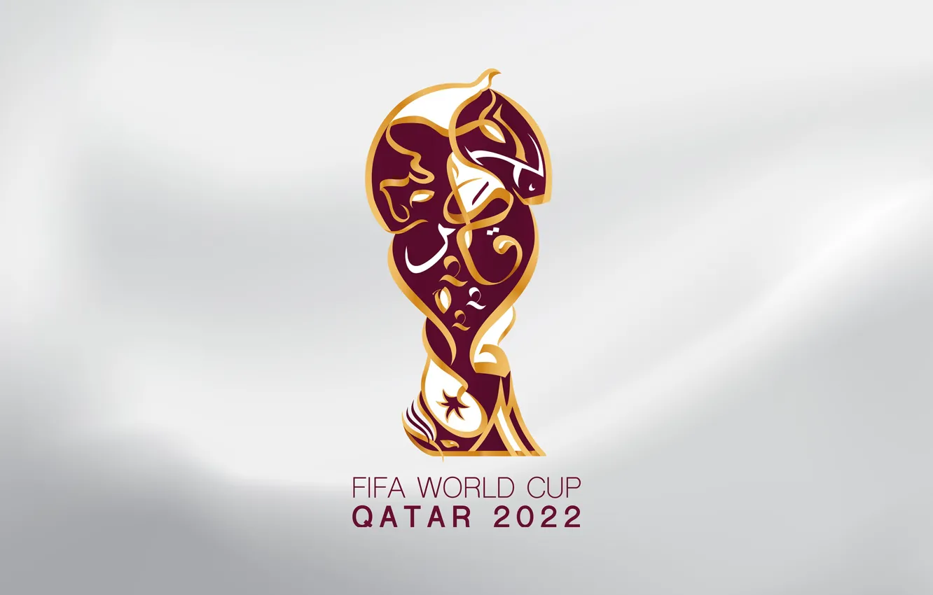 Фото обои светлый фон, Катар, FIFA World Cup, 2022, чемпионат мира по футболу