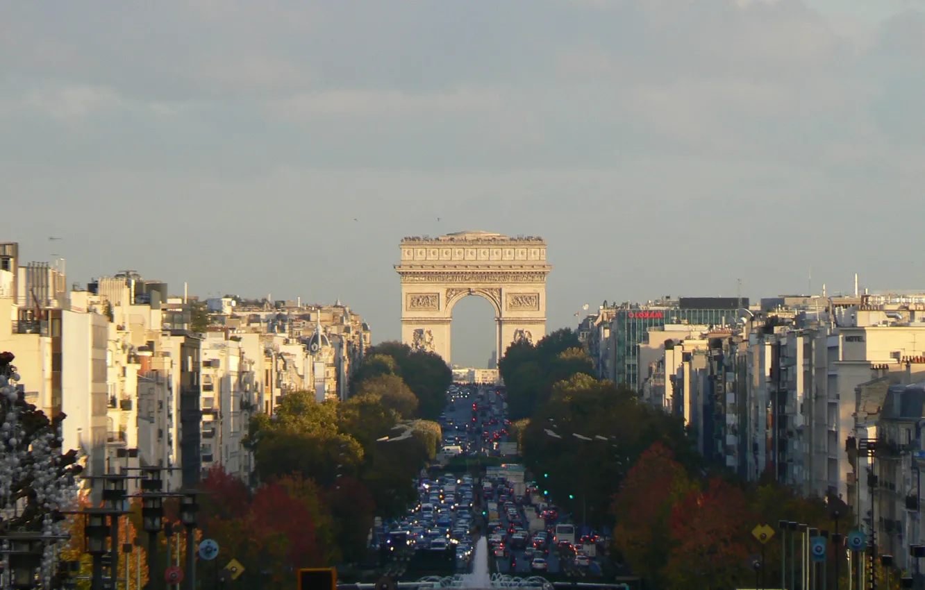 Фото обои Франция, Париж, архитектура, триумфальная арка