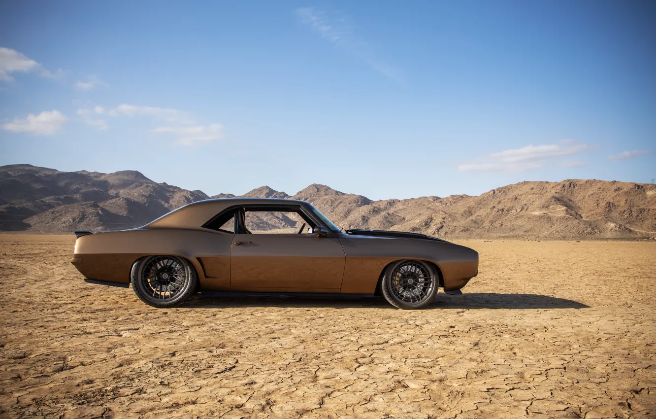 Фото обои Chevrolet, Side, Chevrolet Camaro, Sand, SEMA, 2023
