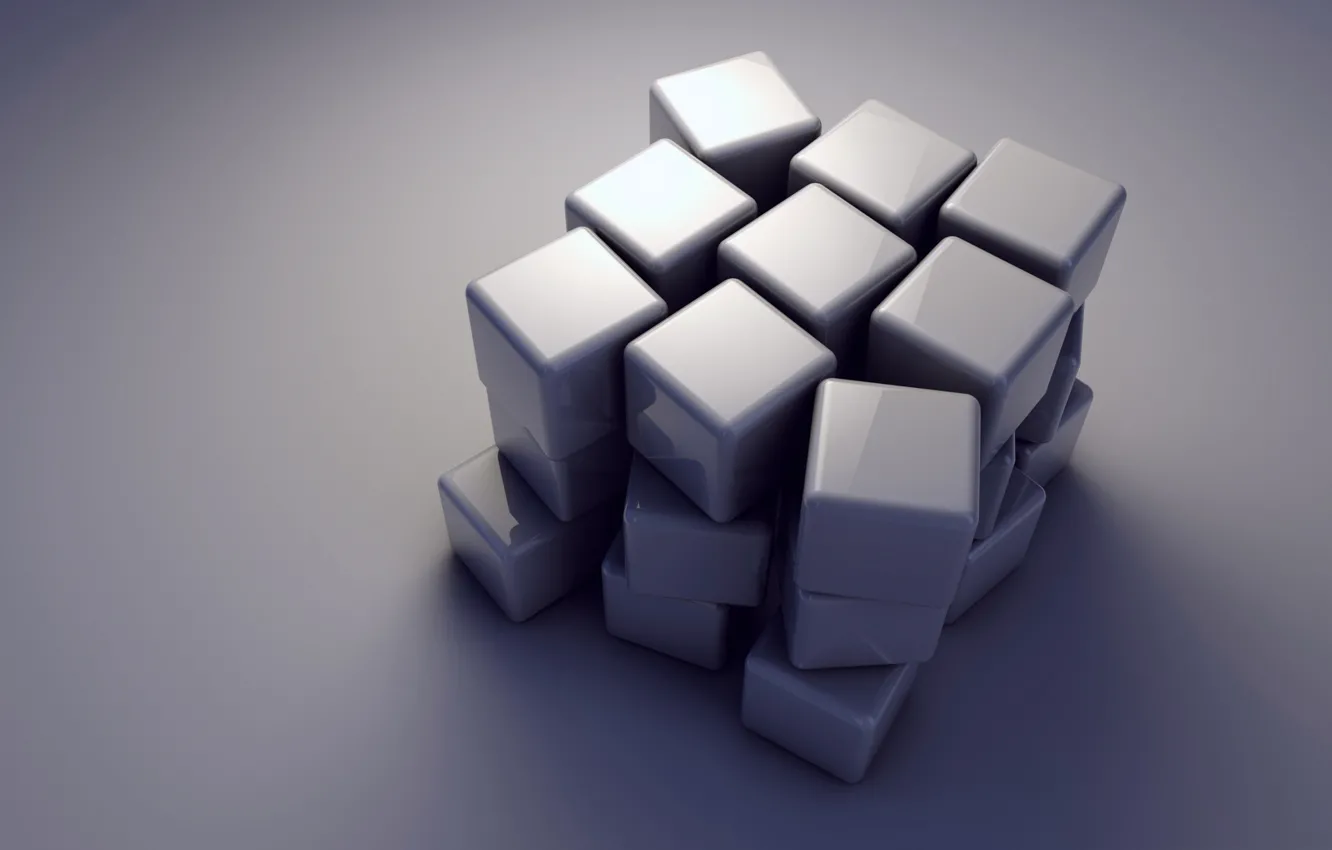 Фото обои кубики, куб, объем, грань