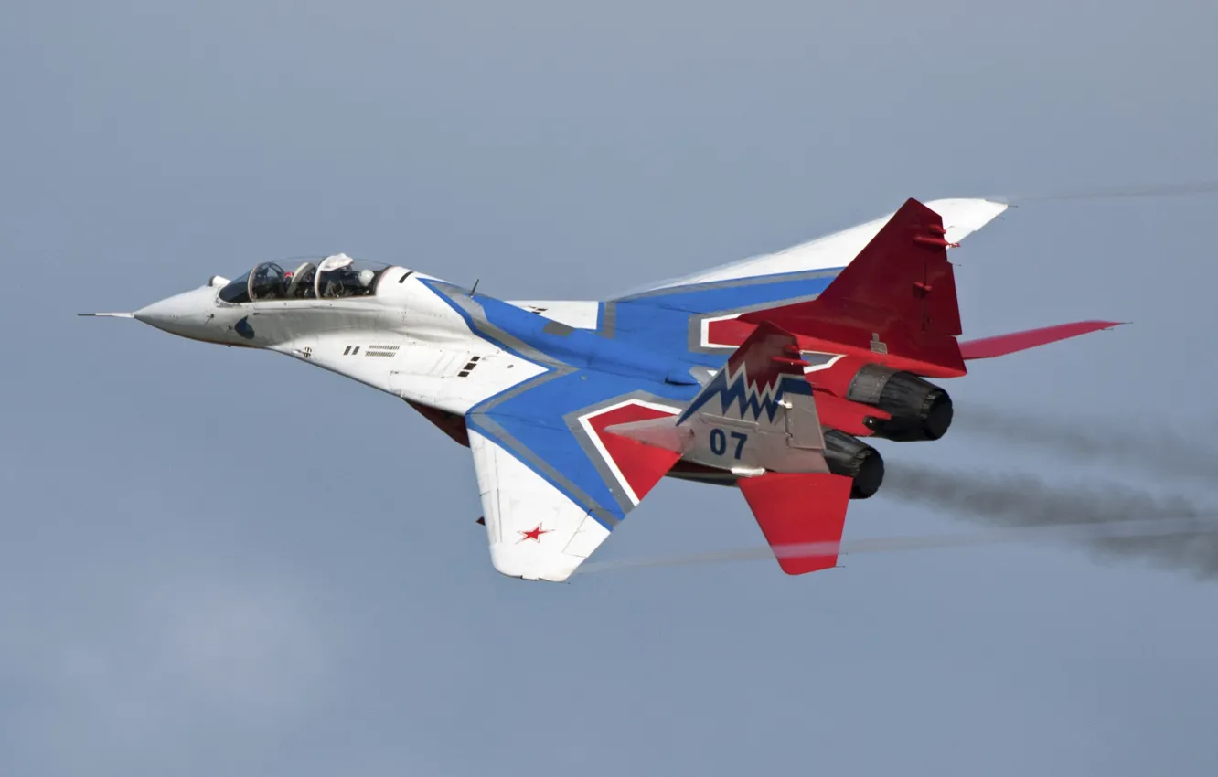 Фото обои истребитель, МиГ-29, фронтовой, лёгкий