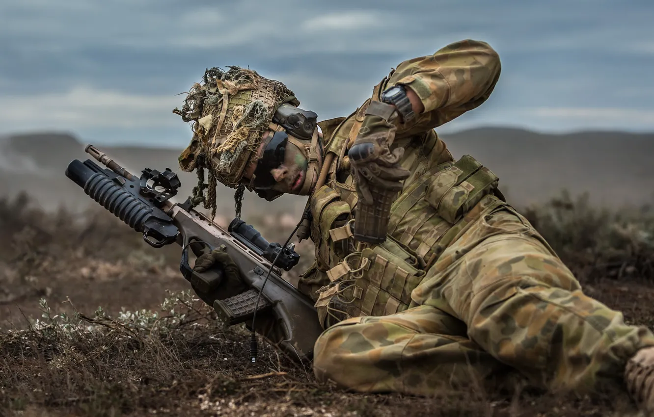 Фото обои оружие, солдат, Australian Army