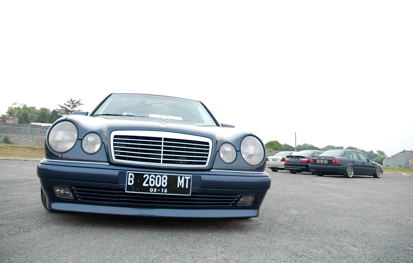 Фото обои Mercedes-Benz, Mercedes, E-class, E-Klasse, 1996, E-класс, W210, Executivklasse