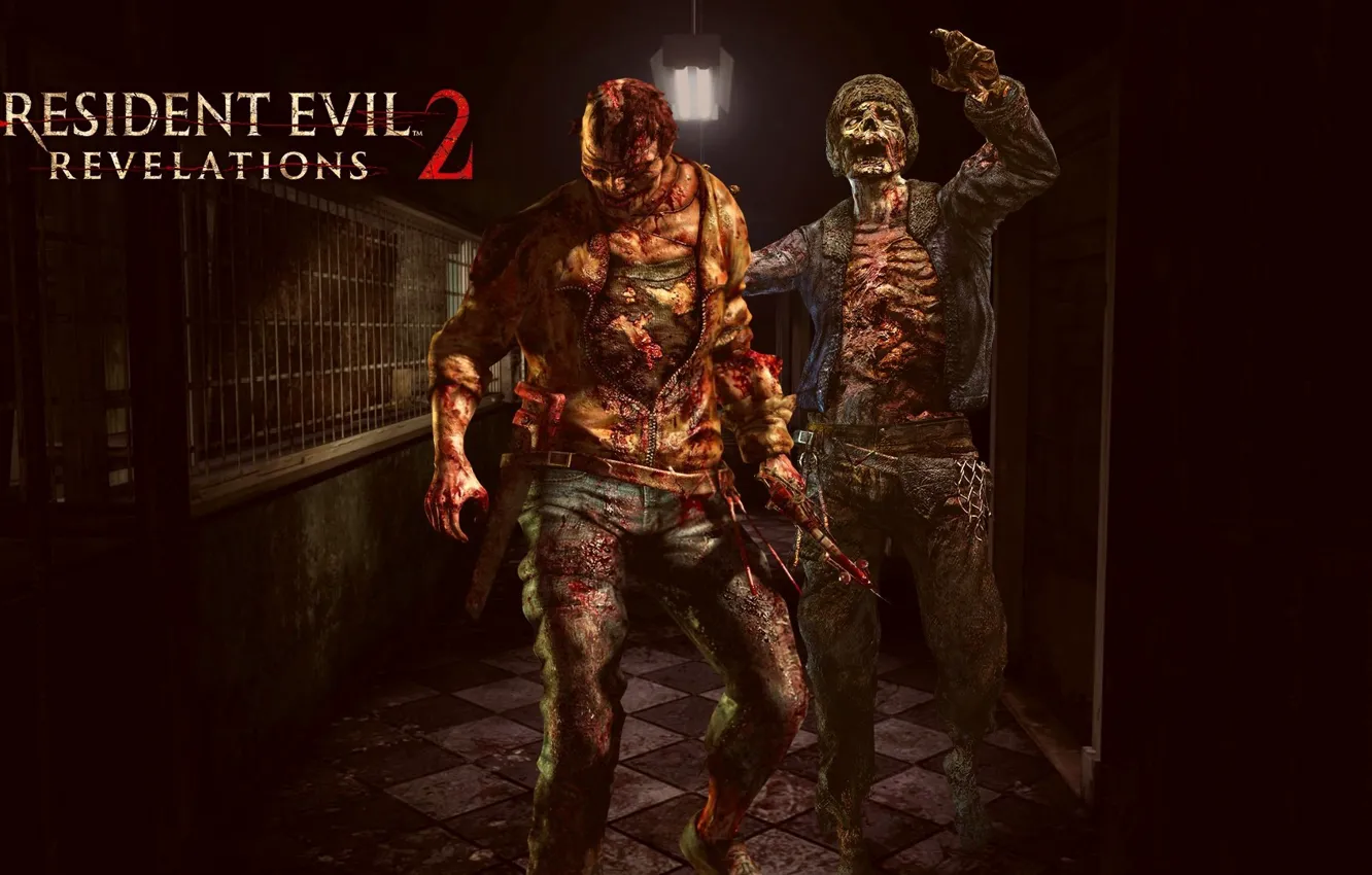 Фото обои zombie, blood, game, undead, man, saw, cell, death