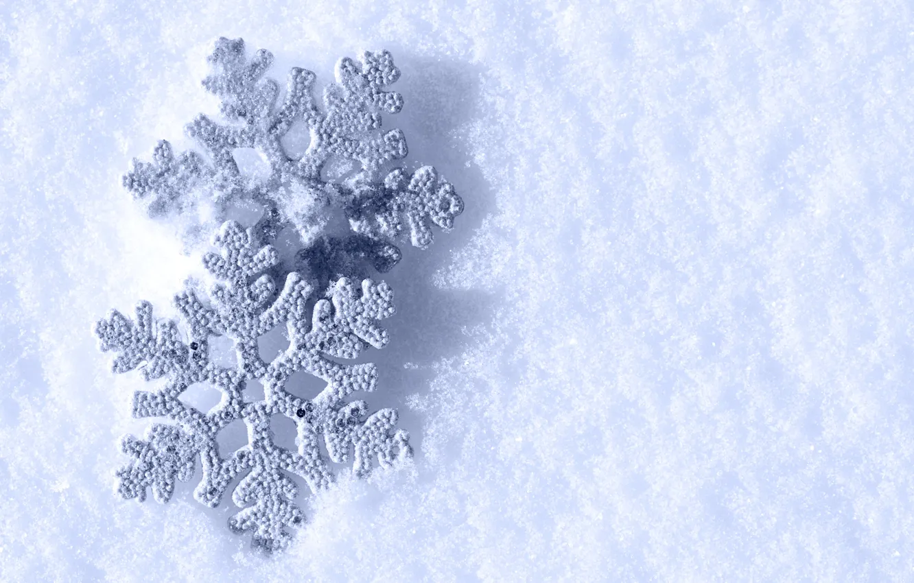 Фото обои зима, снег, снежинки, snowflakes