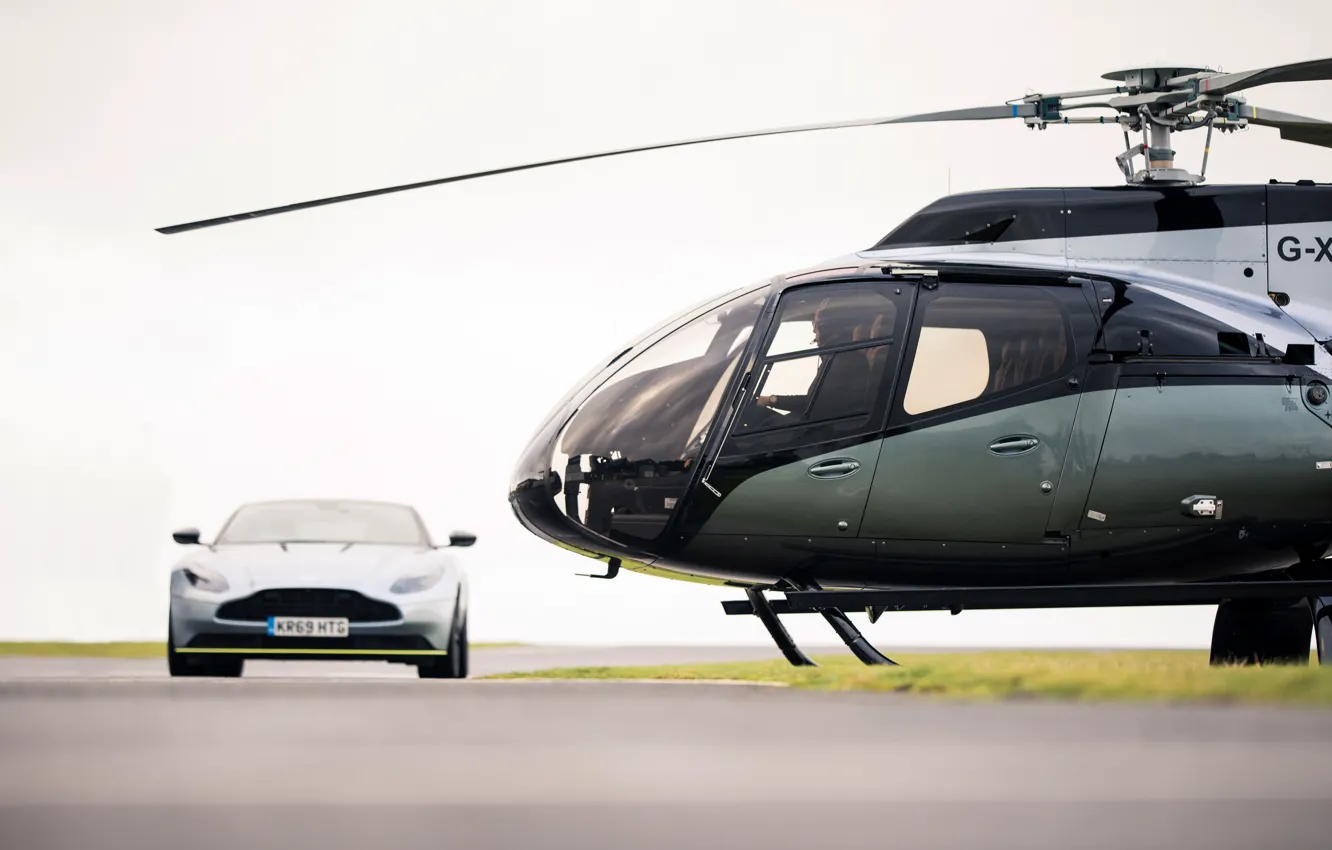 Фото обои Aston Martin, Астон Мартин, helicopter, ACH130 Aston Martin Edition, VIP-вертолет, Stirling Green, Airbus Corporate Helicopters