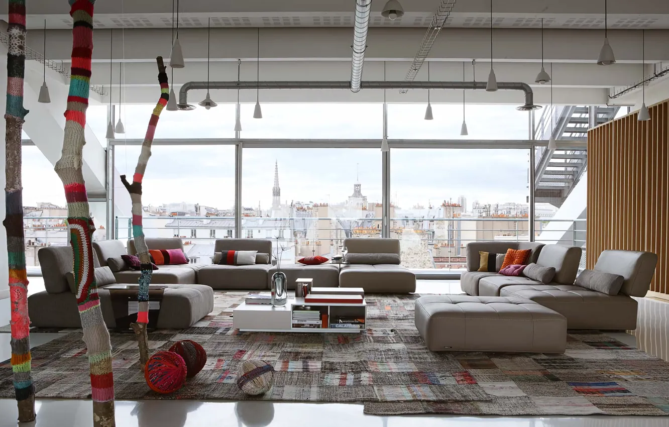 Фото обои дизайн, стиль, интерьер, гостиная, by Roche Bobois