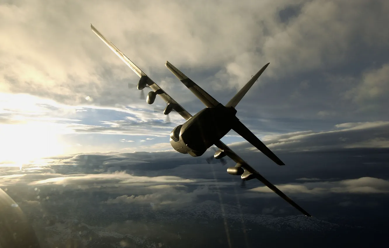 Фото обои самолёт, Lockheed C-130 Hercules, Геркулес, военно-транспортный