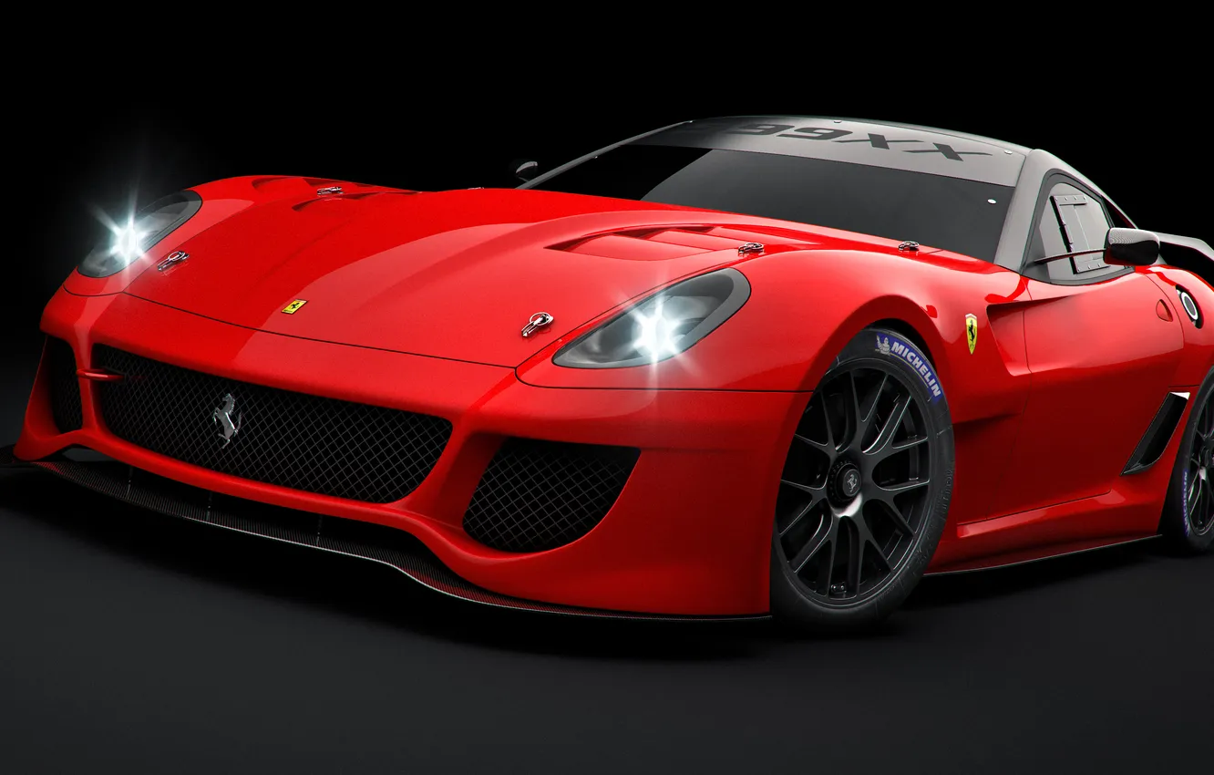 Фото обои Ferrari, рендер, 599XX