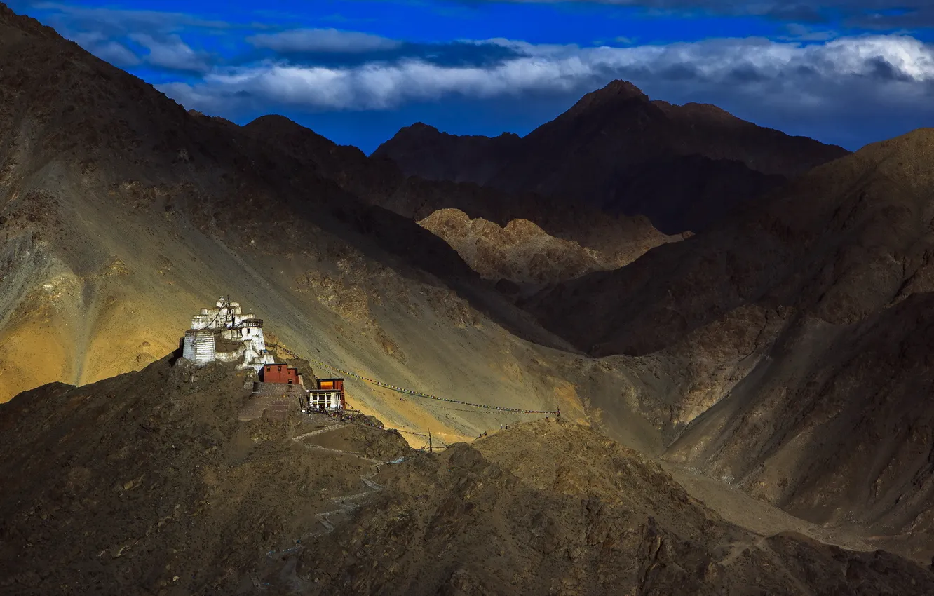 Фото обои пейзаж, горы, Leh Palace