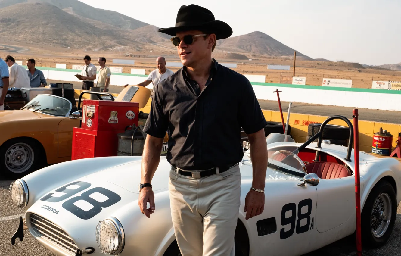 Фото обои Matt Damon, Carroll Shelby, Ford v Ferrari