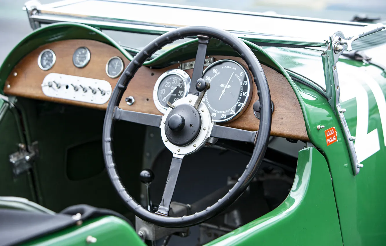 Фото обои Aston Martin, Le Mans, 1932, ретро автомобили, retro cars, гоночные автомобили, racing cars, Aston Martin …