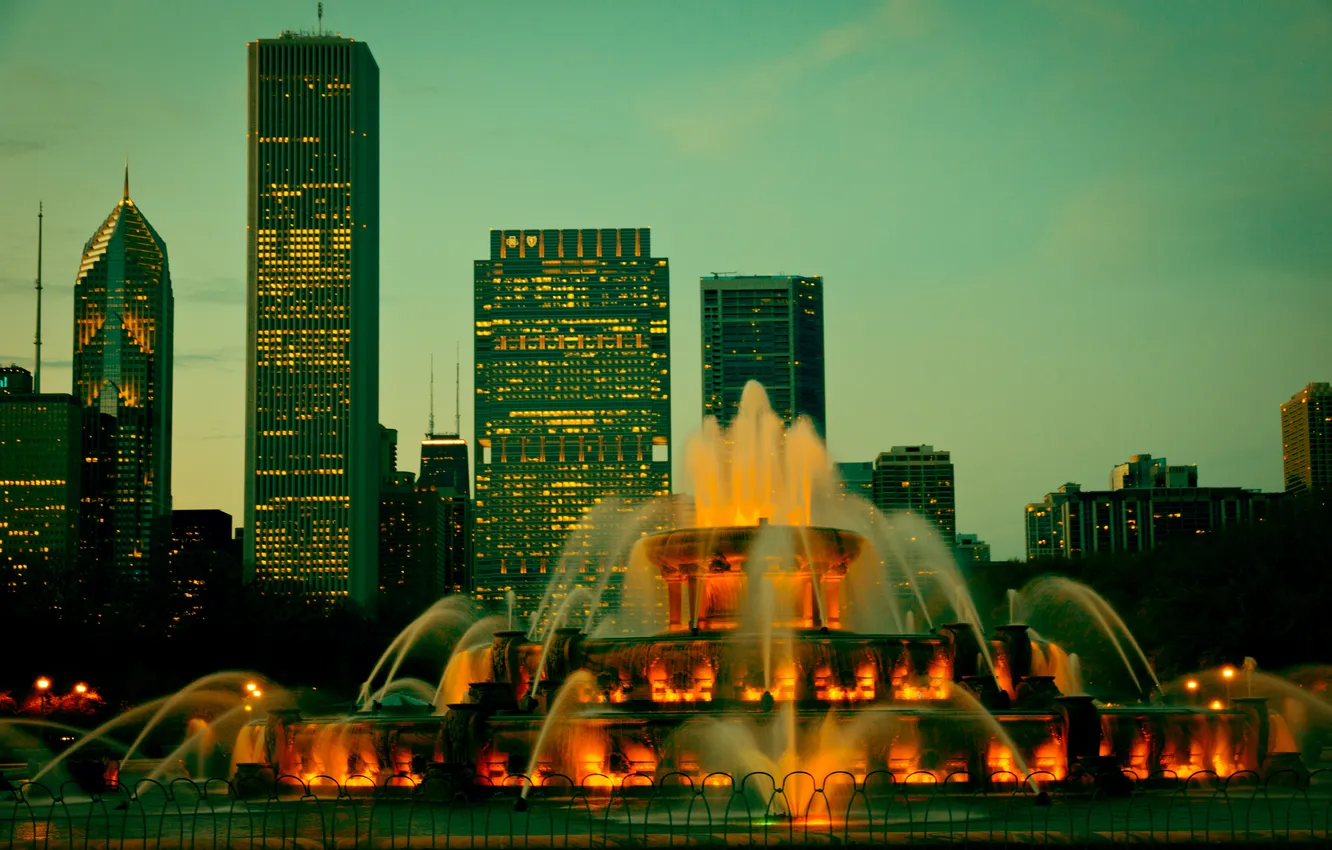 Фото обои город, Чикаго, США, Chicago, Иллиноис