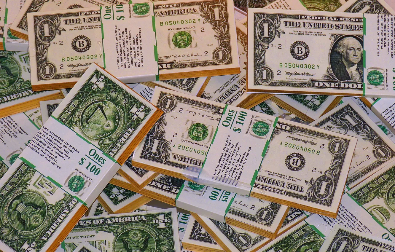 Фото обои USA, Купюры, Деньги, George Washington, Валюта, Доллары, Dollars, Джордж Вашингтон