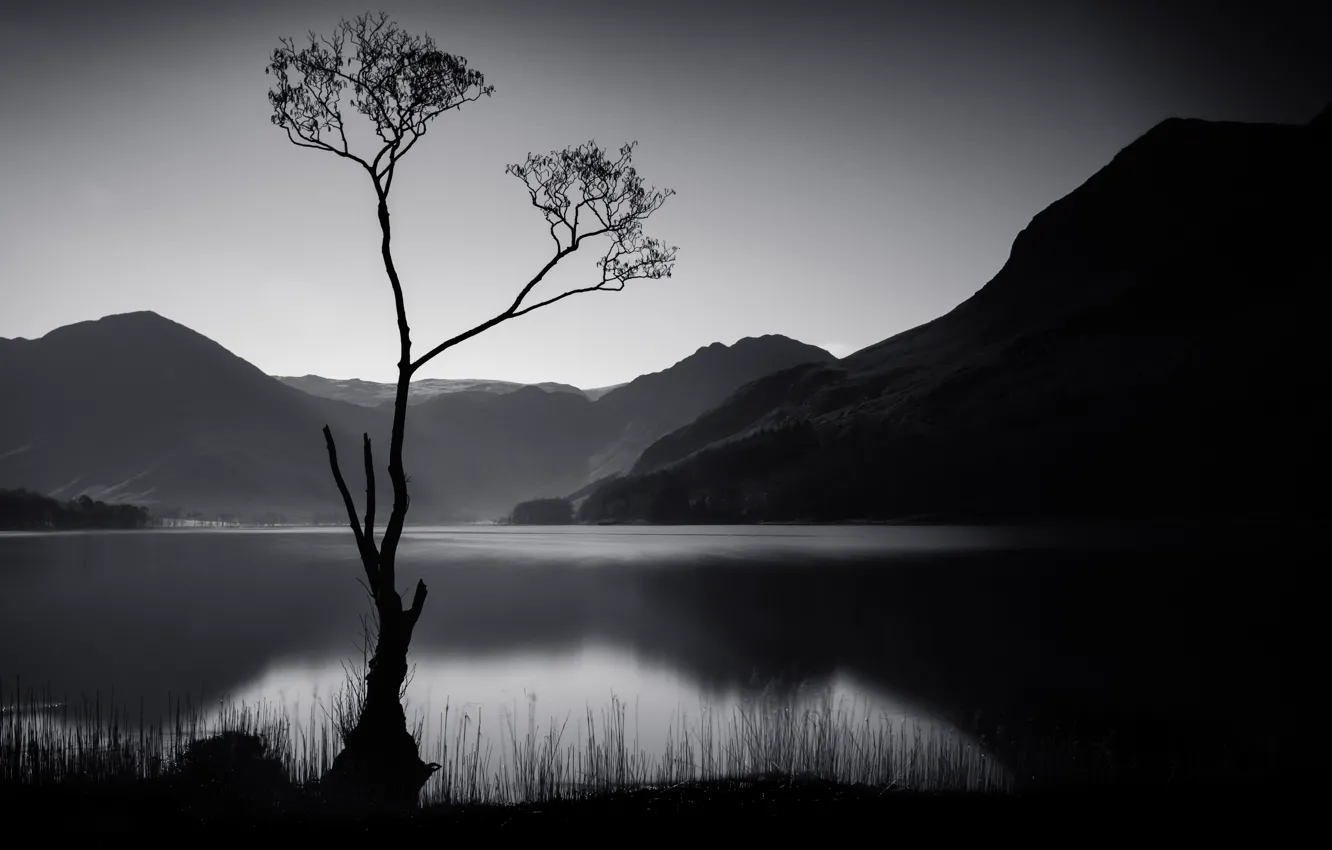 Фото обои озеро, Lake District, Buttermere