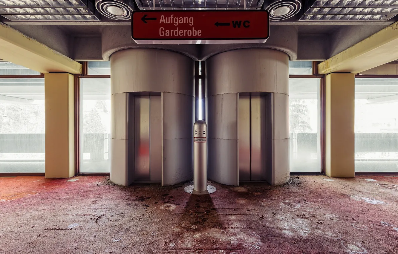 Фото обои floor, abandoned, carpet, decay, elevators