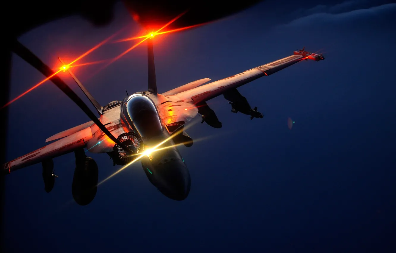 Фото обои lights, fighter, aircraft, bomber, flying, planes, flight, wings
