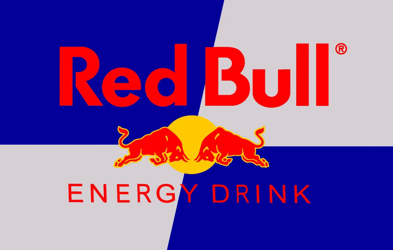 Фото обои логотип, Red Bull, торговая марка, энергетический напиток