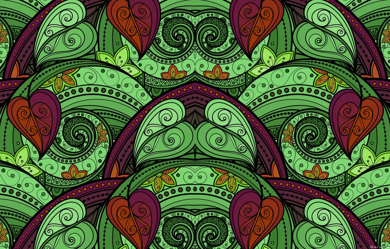 Фото обои фон, узор, цветные